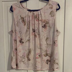 Calvin Klein Floral Blouse - Pink and Brown